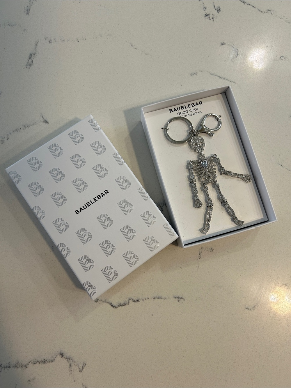 BaubleBar Silver Skeleton Charm